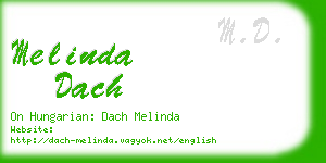 melinda dach business card